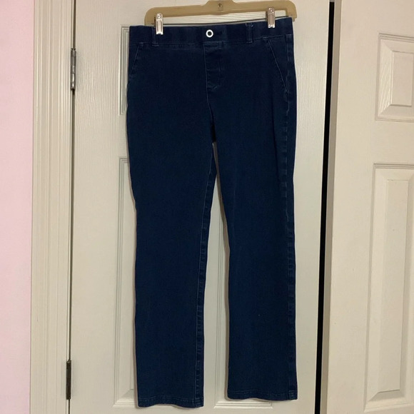 BetaBrand Jeans Medium Petite Size 30 Dark‎ Wash Stretch - Picture 1 of 8